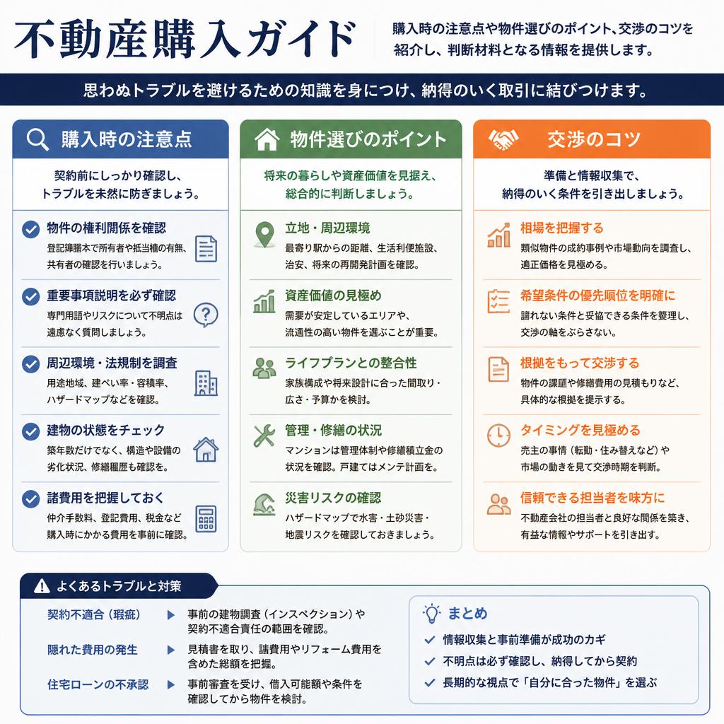 賢い購入のためのチェックポイント