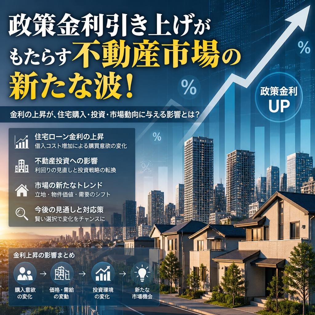 政策金利引き上げがもたらす不動産市場の新たな波！